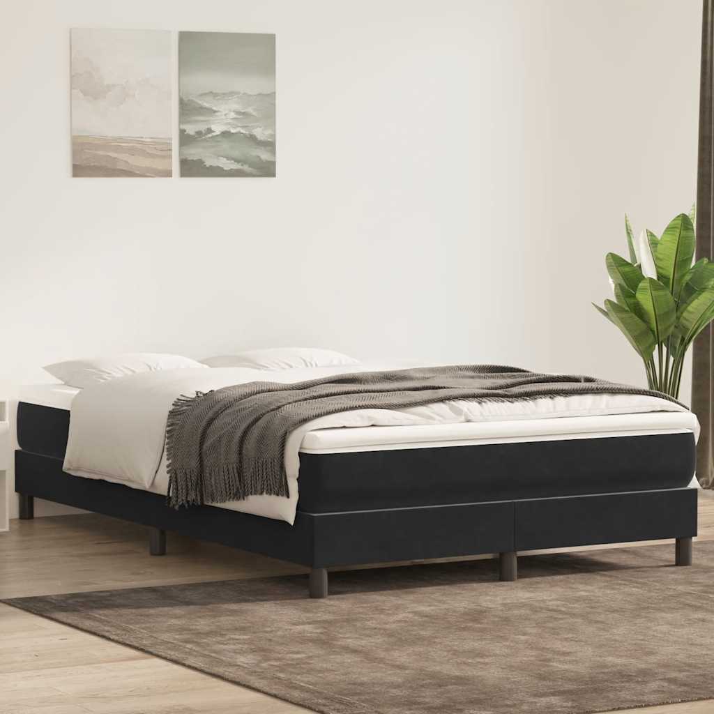 Box Spring krevet bez madraca crni 160x220 cm samt