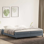 Box Spring krevet bez madracem tamno sivi 200x220 cm baršun