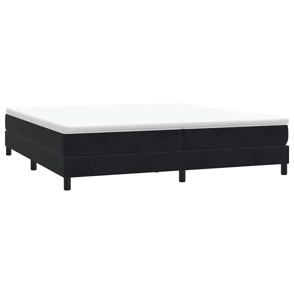 Box Spring krevet bez madracem crni 200x220 cm samt