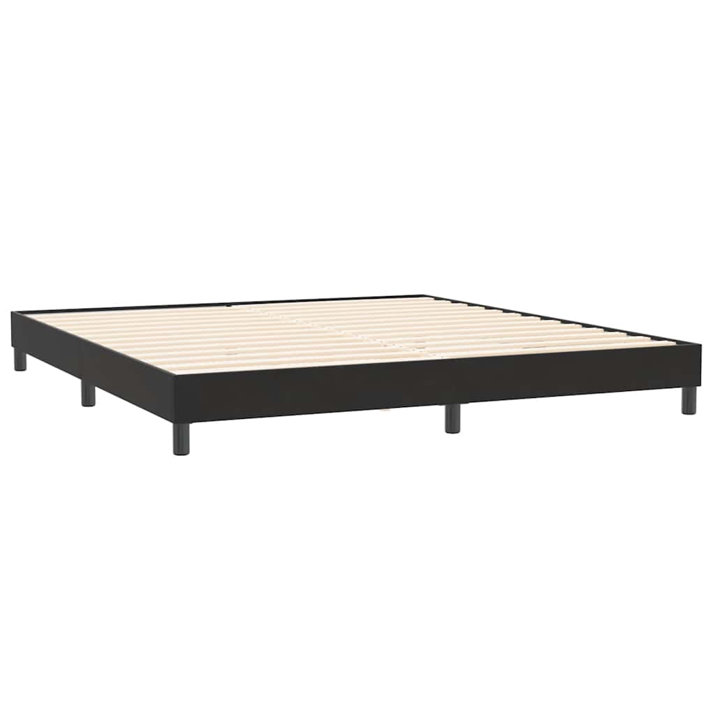 Box Spring krevet bez madracem crni 200x220 cm samt