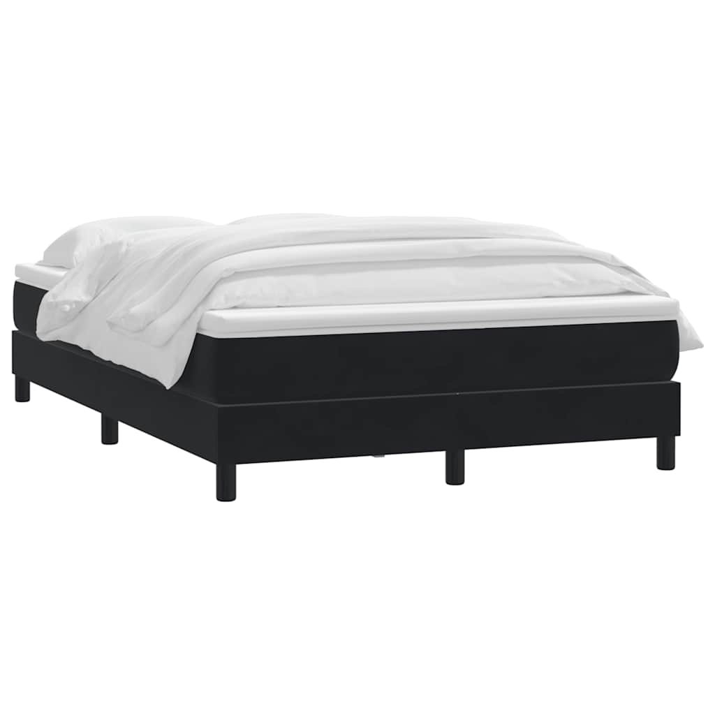 Box spring krevet s madracem crni 160x210 cm baršunasti