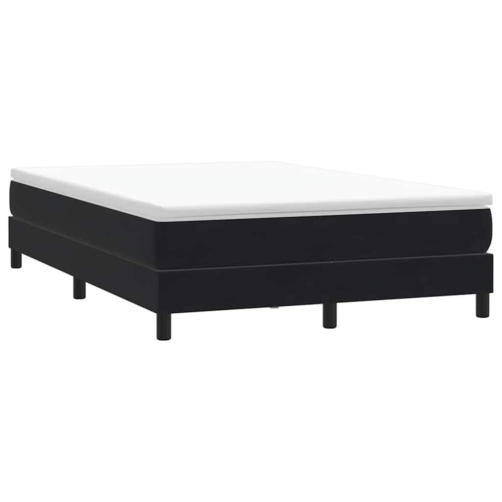 Box spring krevet s madracem crni 160x210 cm baršunasti