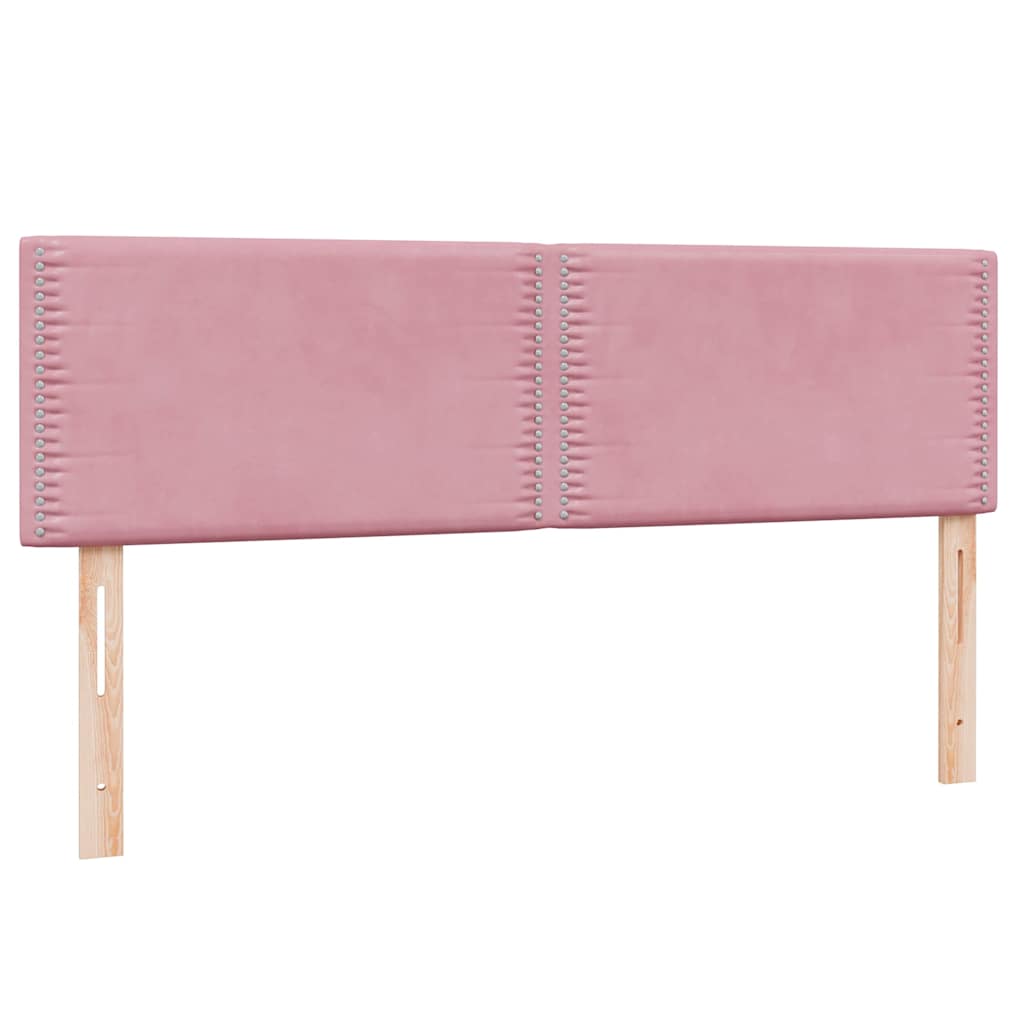 Box Spring krevet s madracem ružičasti 160x220 cm baršun