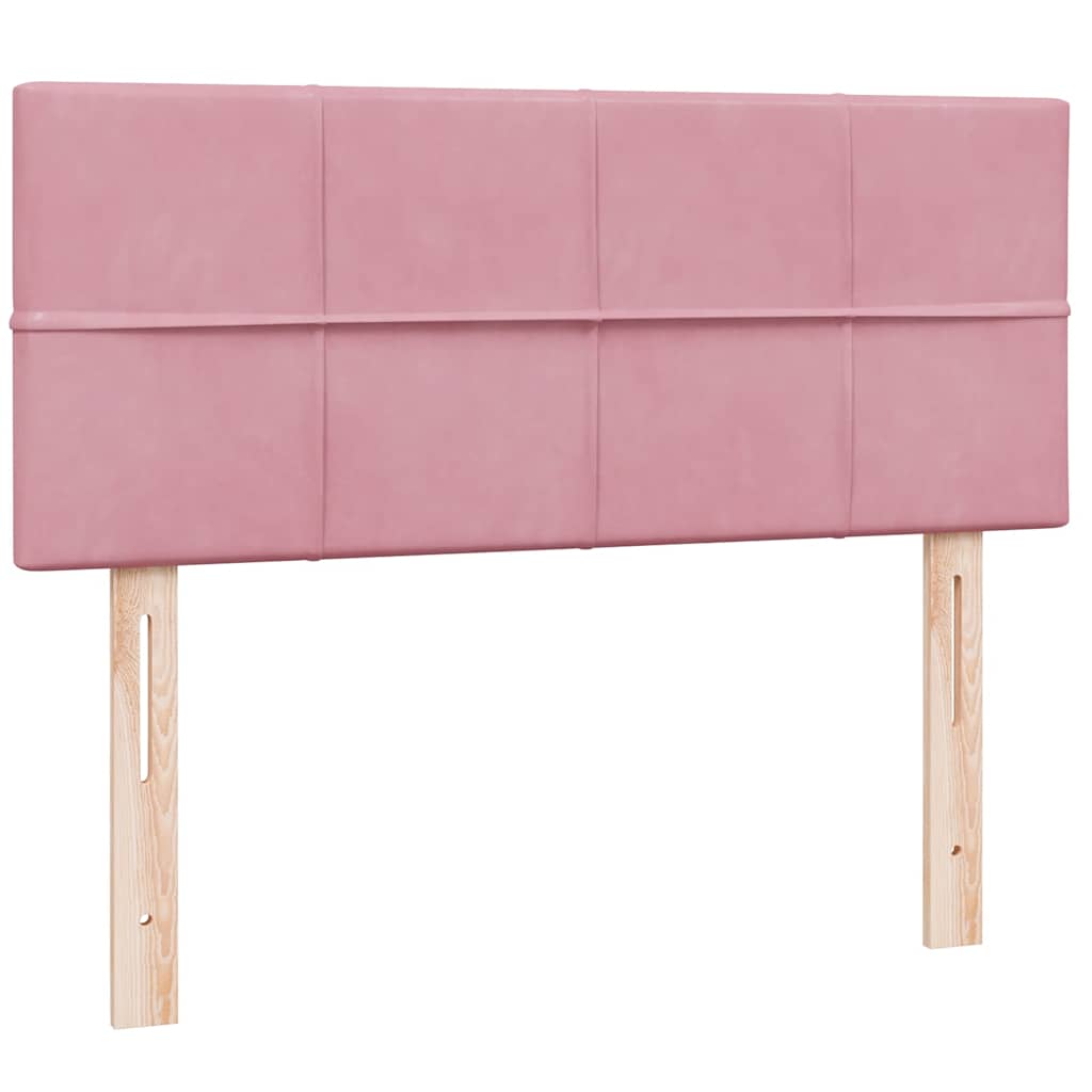 Box Spring krevet s madracem ružičasti 120x220 cm samt