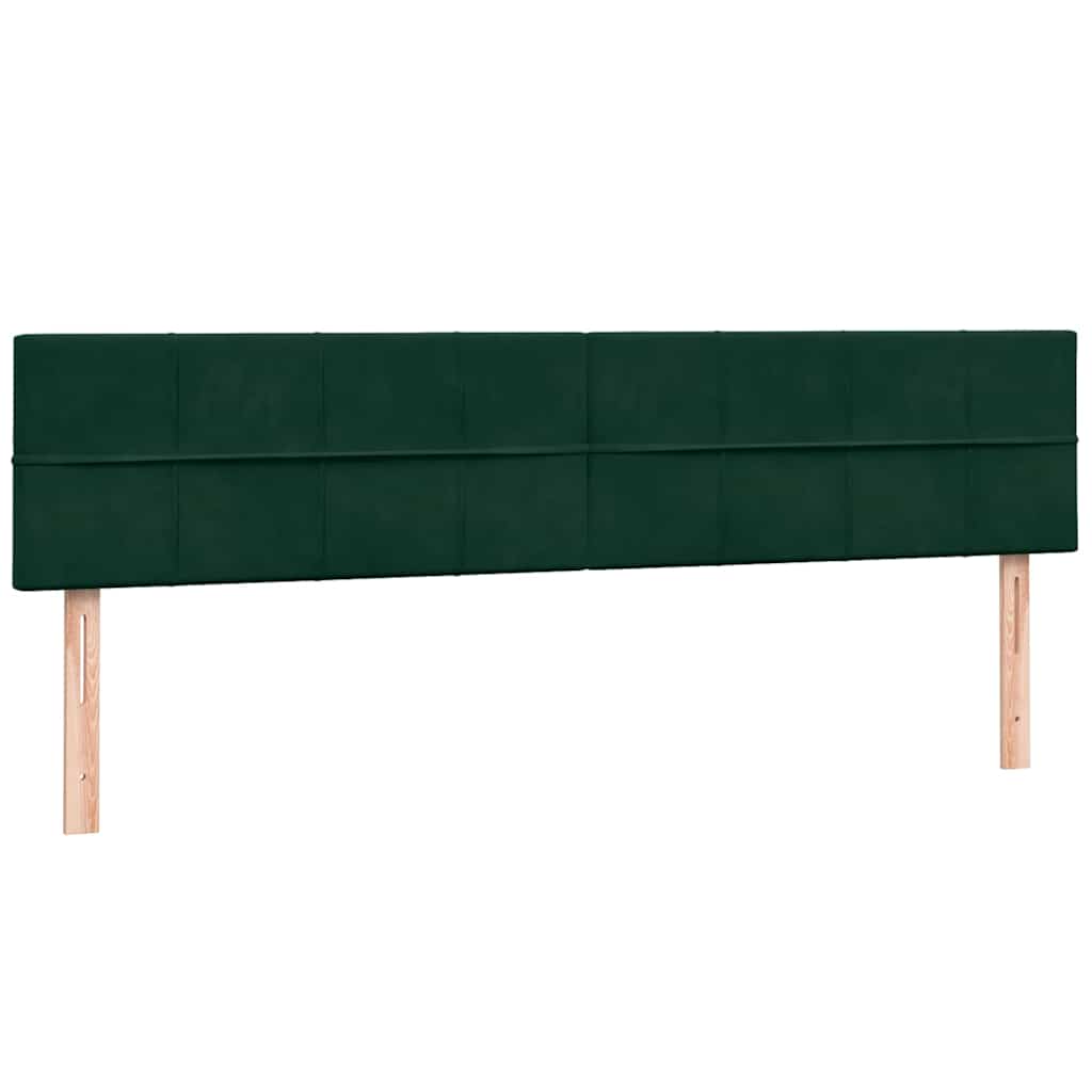 Box Spring krevet s madracem tamno zeleni 180x220 cm baršun