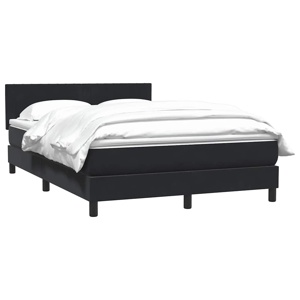 Box spring krevet s madracem crni 160x210 cm baršunasti
