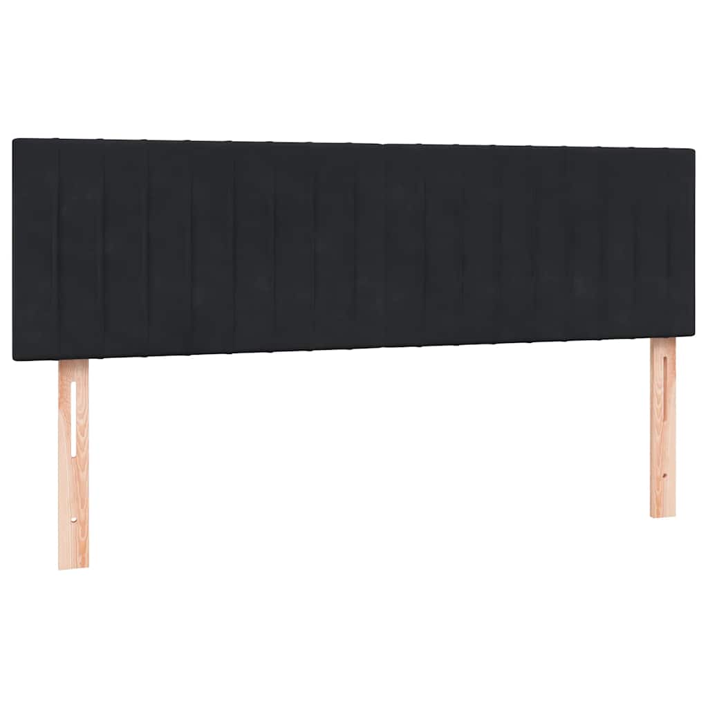 Box spring krevet s madracem crni 160x210 cm baršunasti
