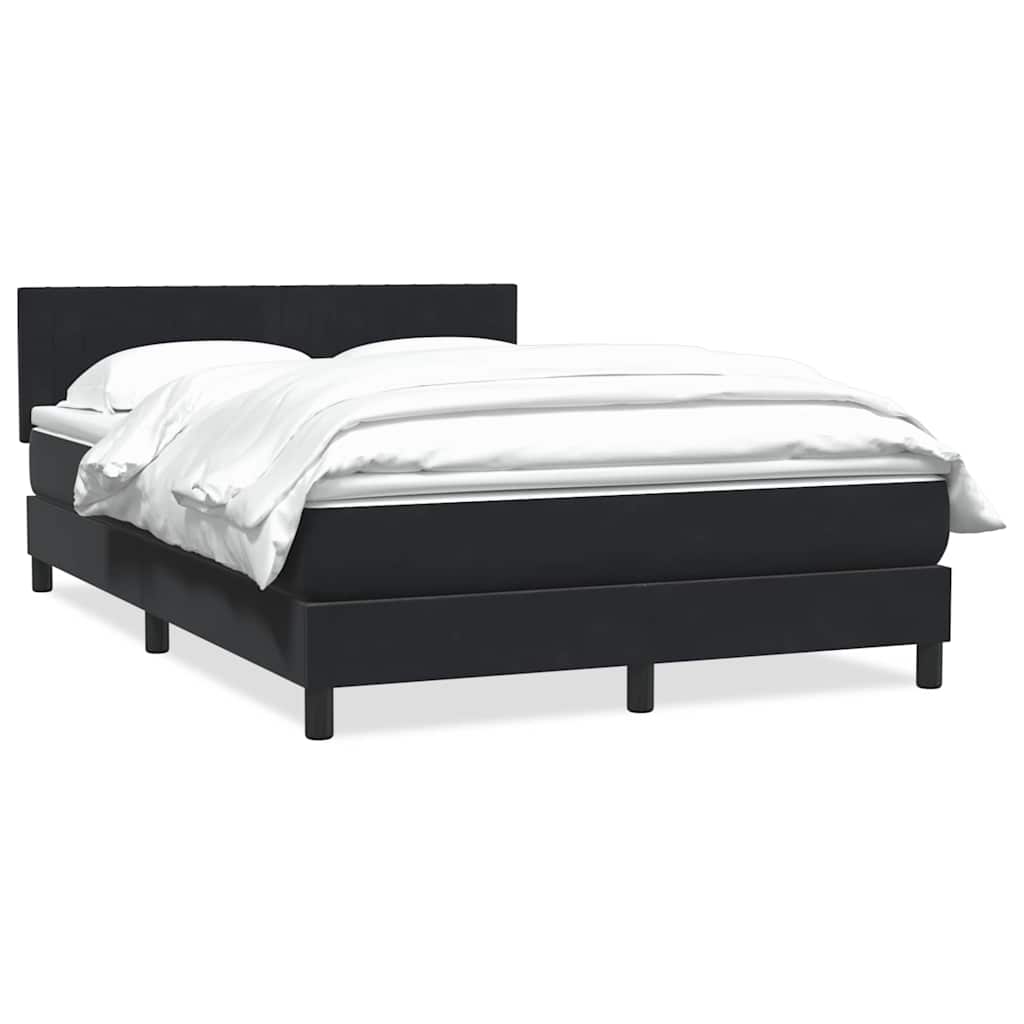 Box spring krevet s madracem crni 160x210 cm baršunasti