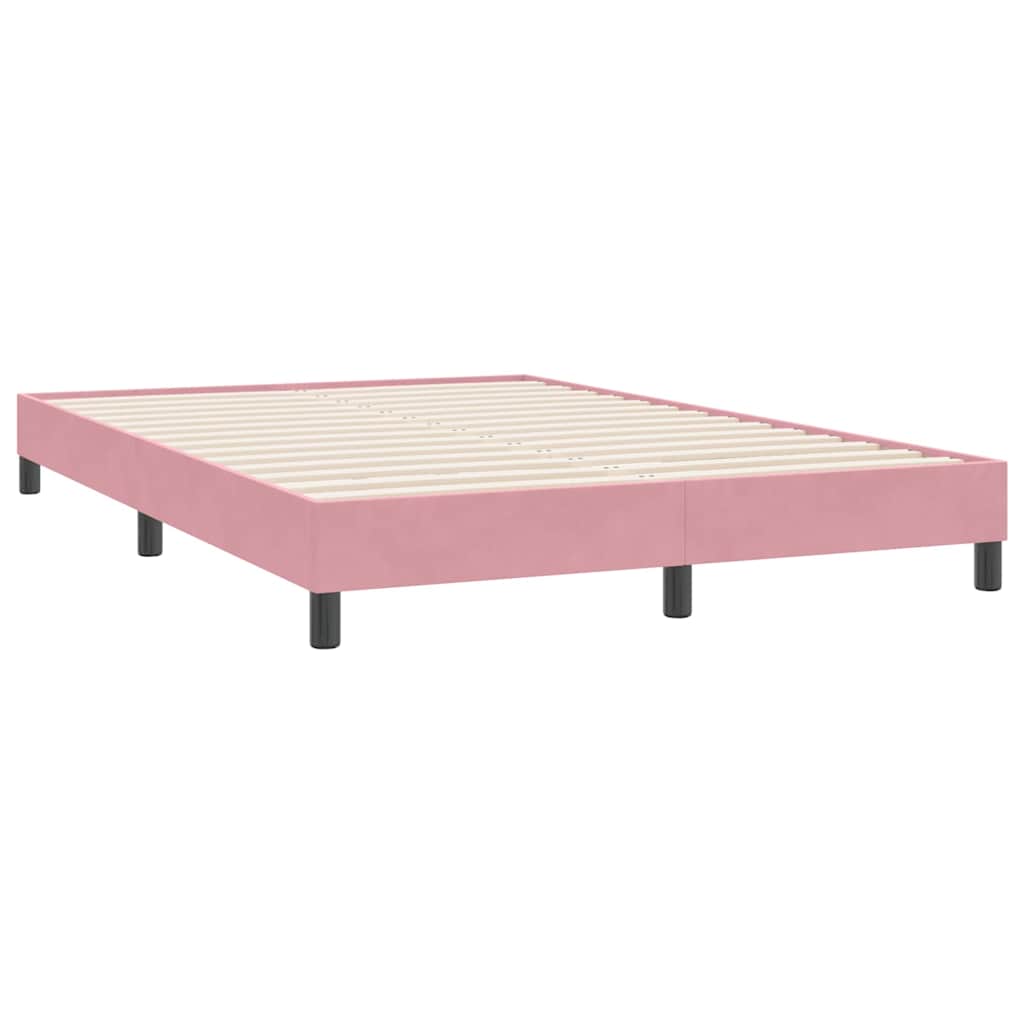 Box Spring krevet s madracem ružičasti 160x220 cm baršun