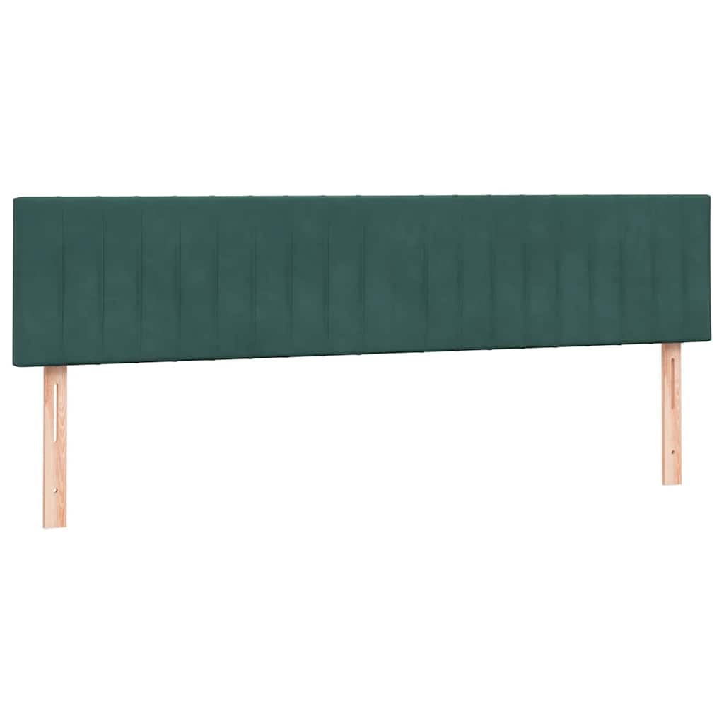 Box Spring krevet s madracem tamno zeleni 180x220 cm baršun