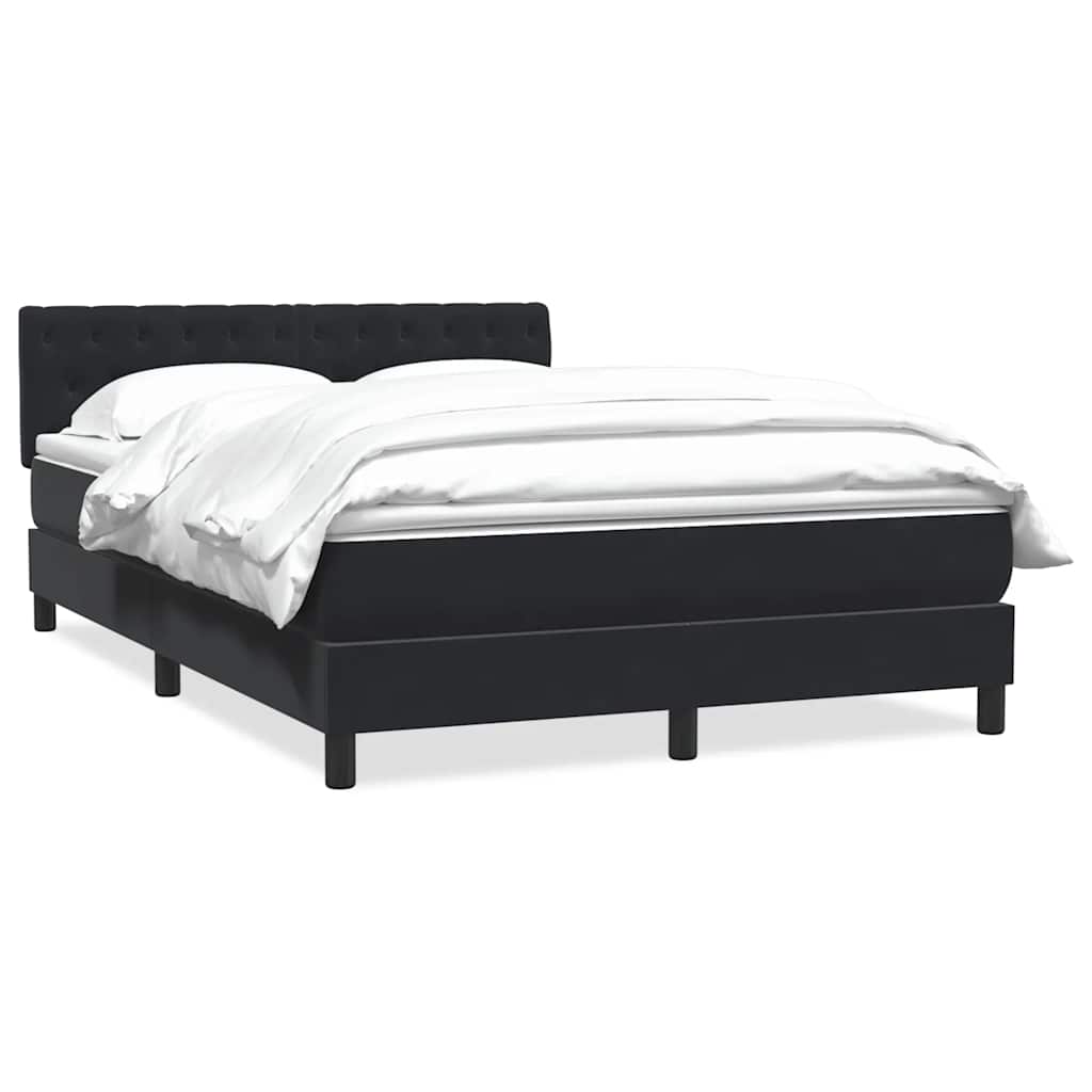 Box spring krevet s madracem crni 160x210 cm baršunasti