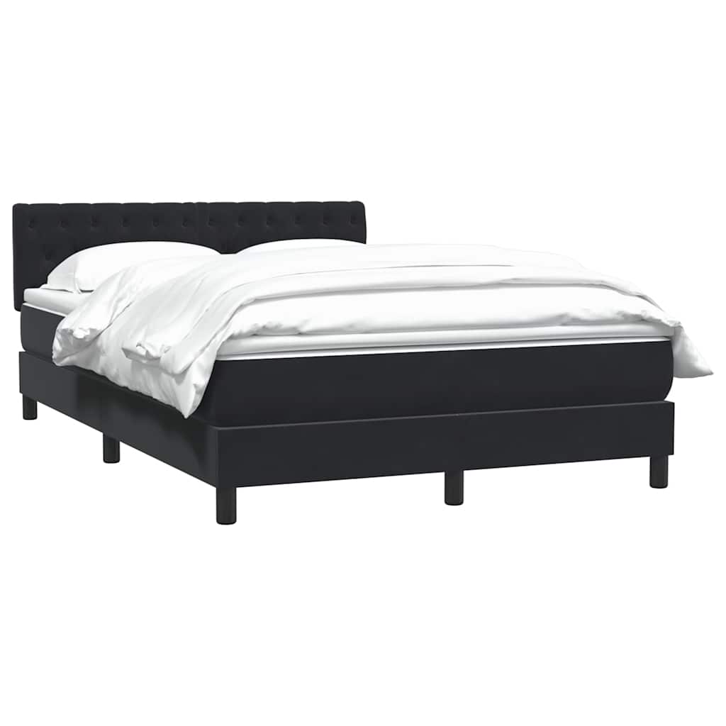 Box spring krevet s madracem crni 160x210 cm baršunasti