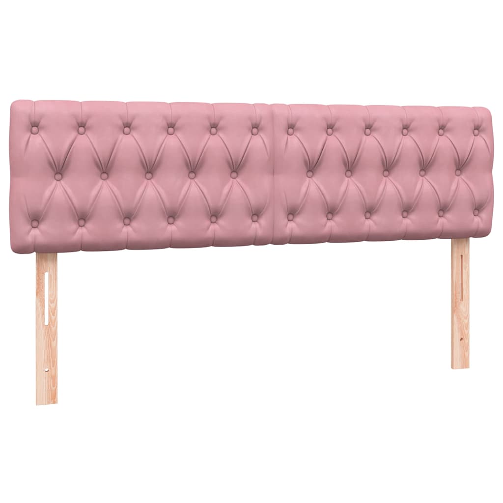 Box Spring krevet s madracem ružičasti 140x220 cm baršun