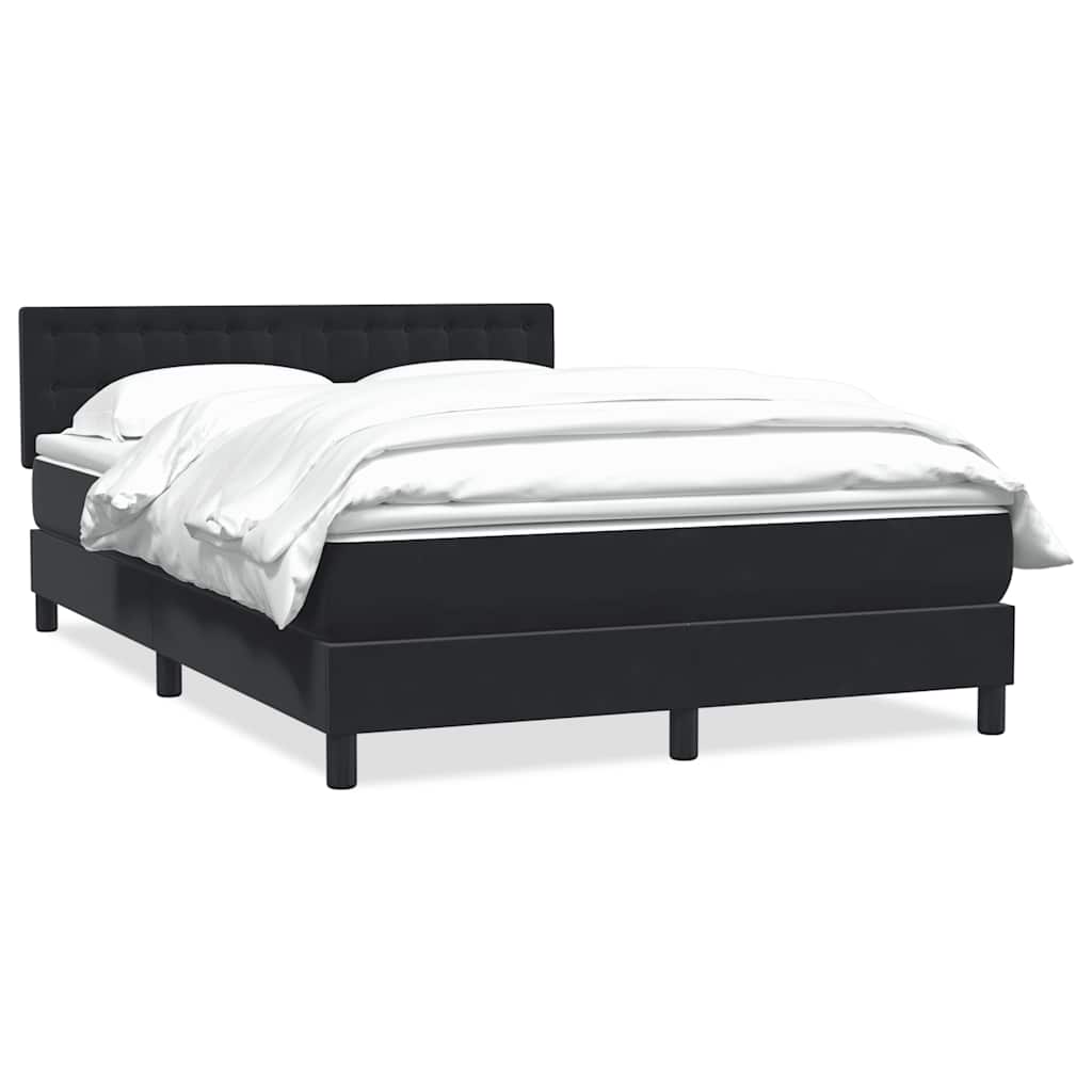 Box spring krevet s madracem crni 160x210 cm baršunasti