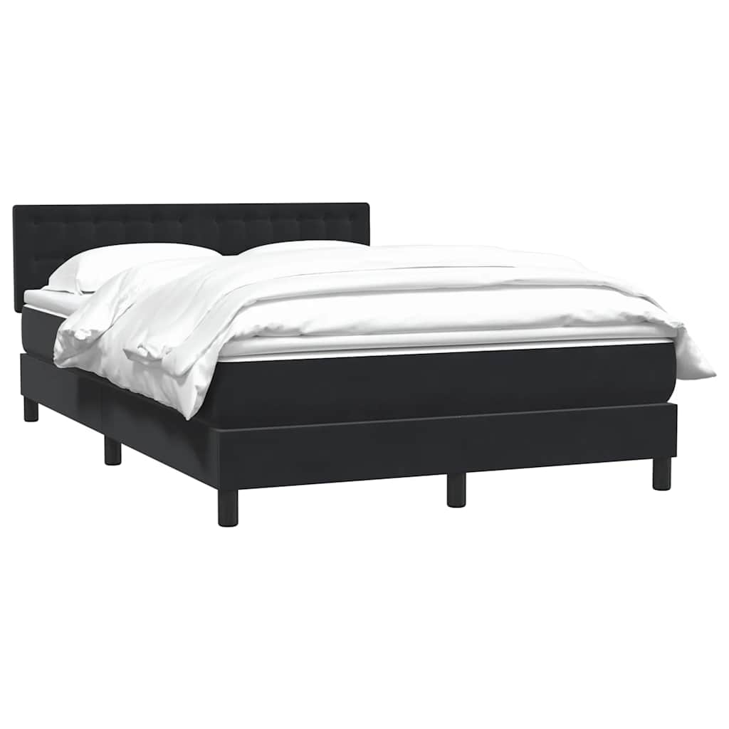 Box spring krevet s madracem crni 160x210 cm baršunasti