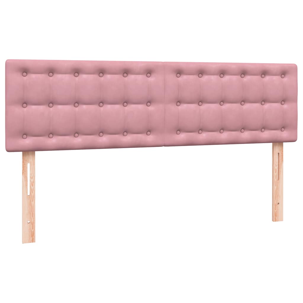 Box Spring krevet s madracem ružičasti 160x220 cm baršun