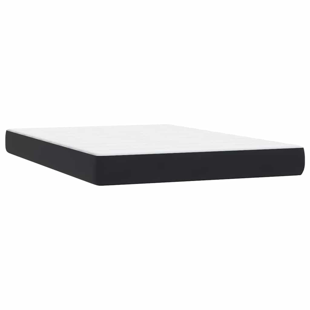 Box Spring krevet s madracem i LED crni 160x210 cm baršunasti