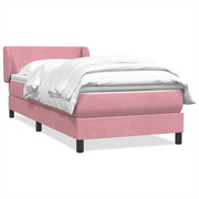 Box spring krevet s madracem ružičasti 80 x 220 cm baršunasti