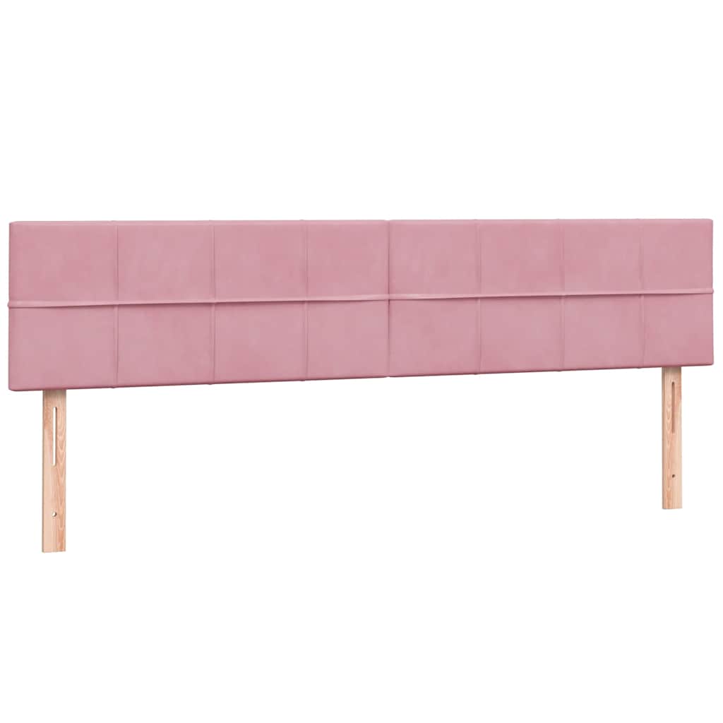 Box Spring krevet s madracima ružičasti 180x210 cm baršun