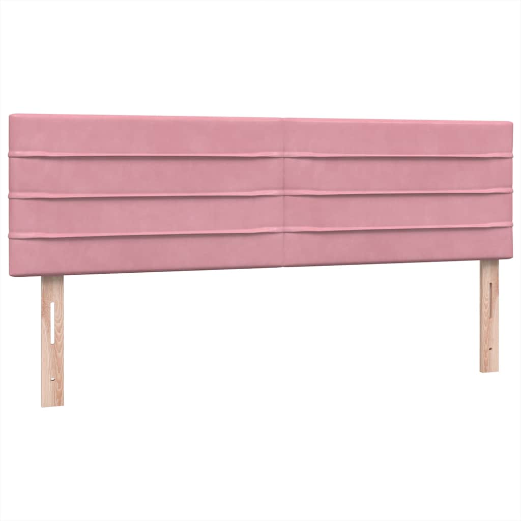 Box Spring krevet s madracem ružičasti 140x220 cm baršun