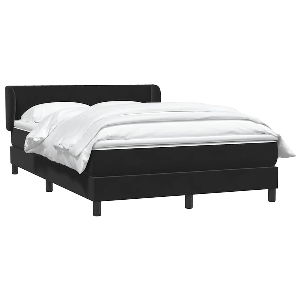Box spring krevet s madracem crni 160x210 cm baršunasti