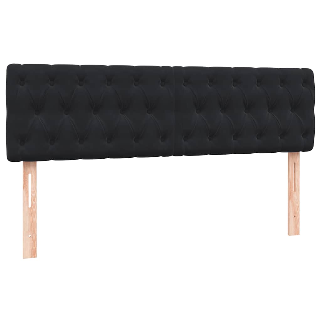 Box spring krevet s madracem crni 160x210 cm baršunasti