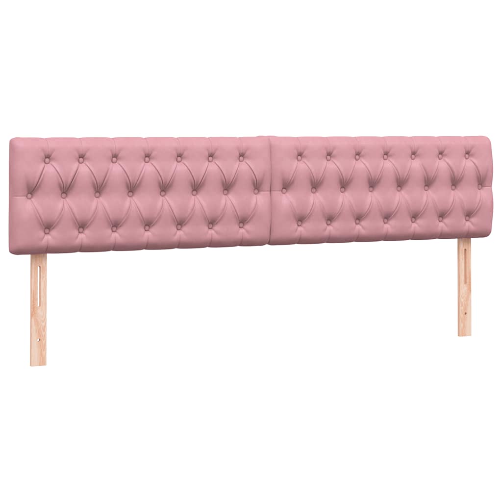 Box Spring krevet s madracima ružičasti 180x210 cm baršun