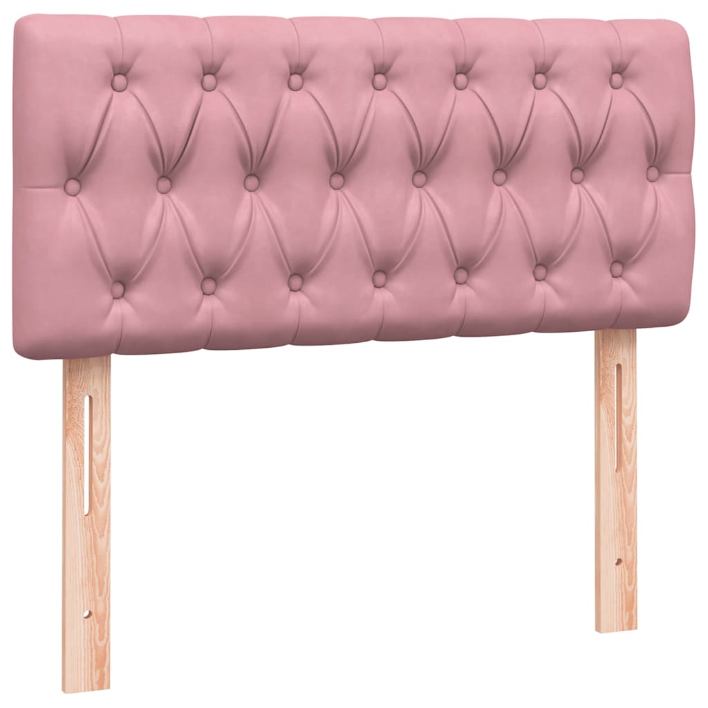 Box spring krevet s madracem ružičasti 80 x 220 cm baršunasti