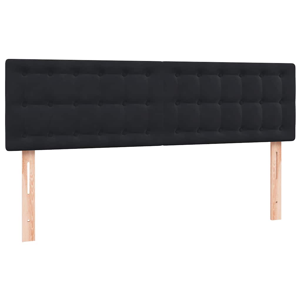 Box spring krevet s madracem crni 160x210 cm baršunasti