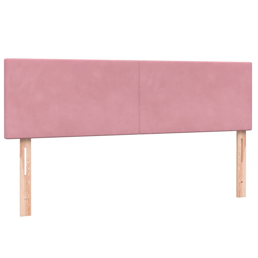 Box Spring krevet s madracem ružičasti 140x220 cm baršun
