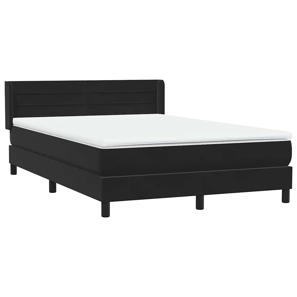 Box spring krevet s madracem crni 160x210 cm baršunasti
