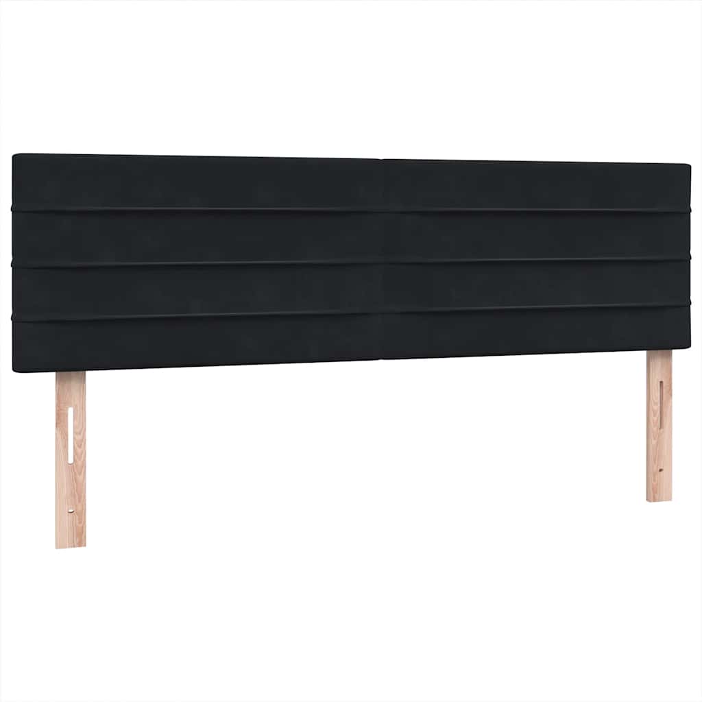 Box spring krevet s madracem crni 160x210 cm baršunasti