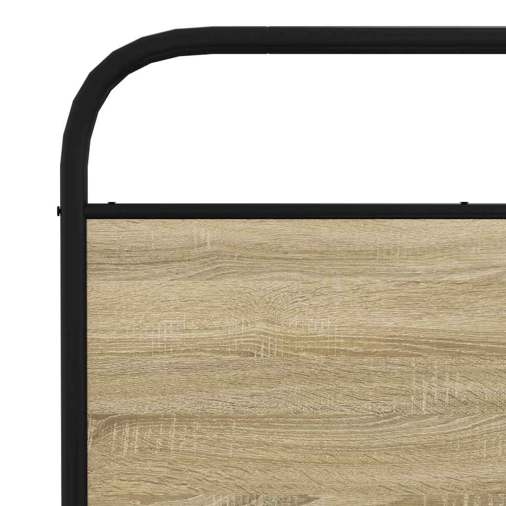 Metalni okvir kreveta bez madraca boja hrasta sonome 180x200 cm