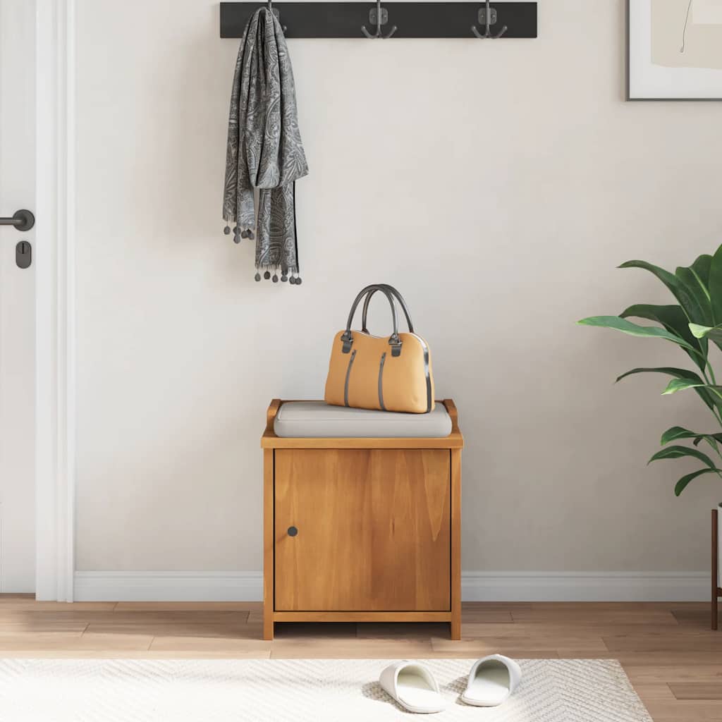 Klupa za hodnik SANDNES 45x40x50 cm Masivno drvo Bor