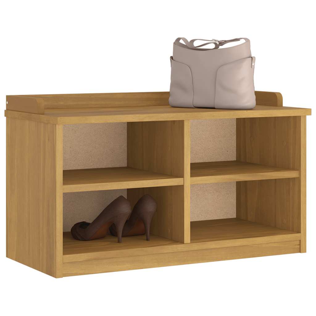 Klupa za predsoblje SANDNES 87x40x50 cm od masivne borovine