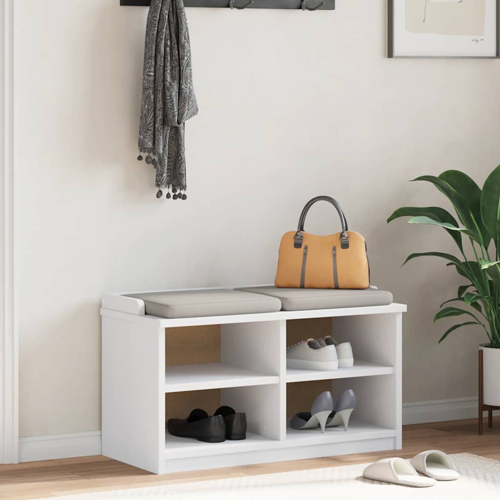 Klupa za predsoblje SANDNES 87x40x50 cm od masivne borovine