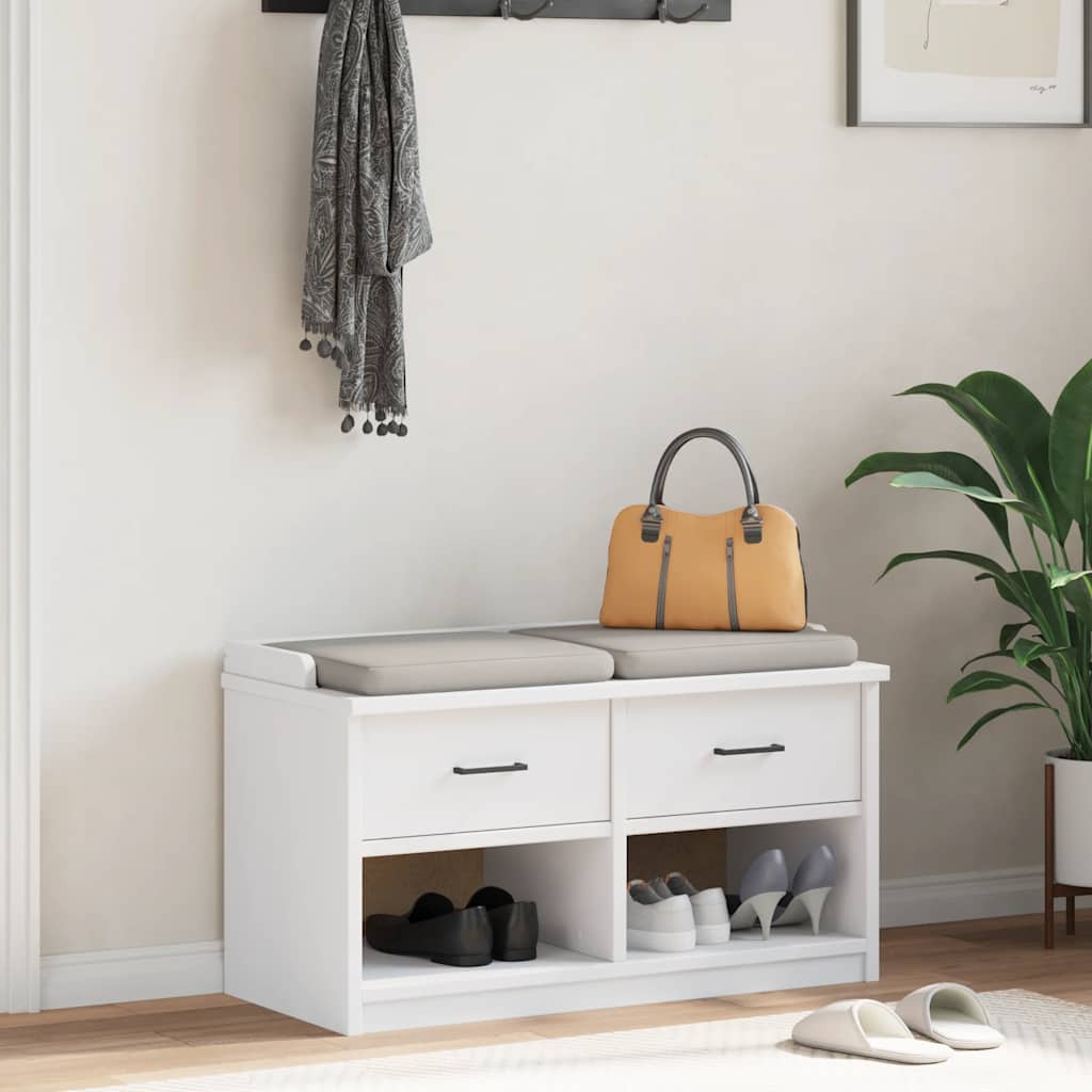 Klupa za predsoblje SANDNES 87x40x50 cm od masivne borovine