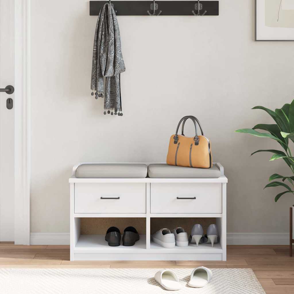 Klupa za predsoblje SANDNES 87x40x50 cm od masivne borovine