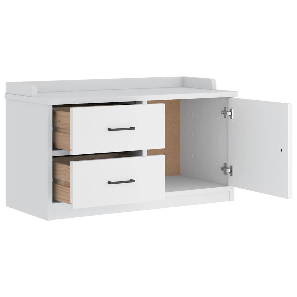 Klupa za predsoblje SANDNES 87x40x50 cm od masivne borovine
