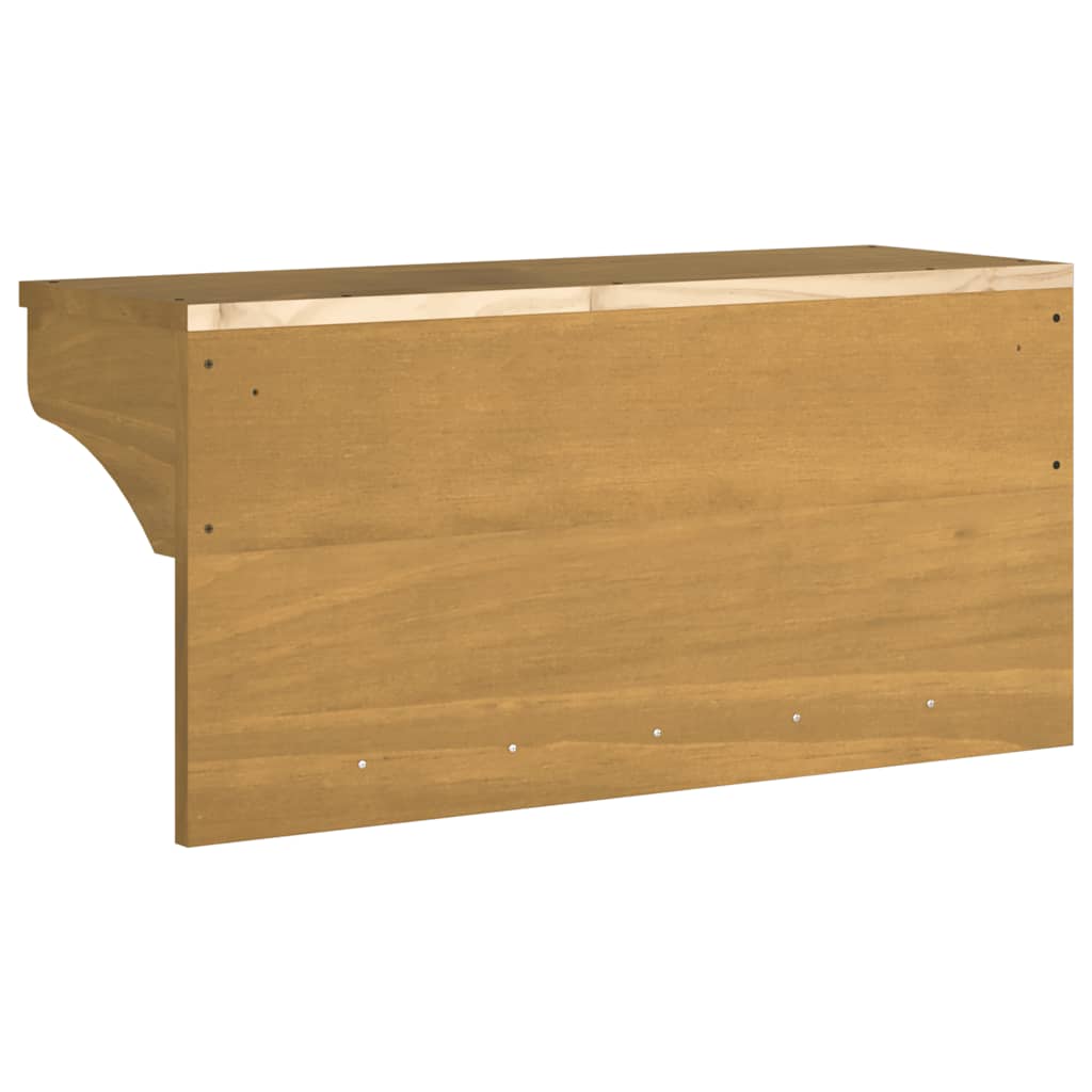 Zidna vješalica za kapute SANDNES 87x30x42 cm puno drvo bor