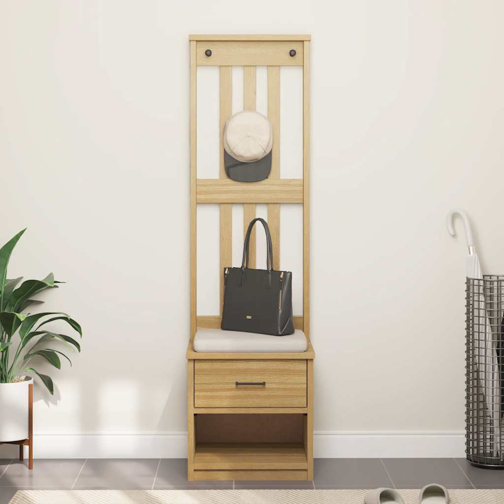 Drvo za dvoranu SANDNES 45x40x159,5 cm puno drvo bor