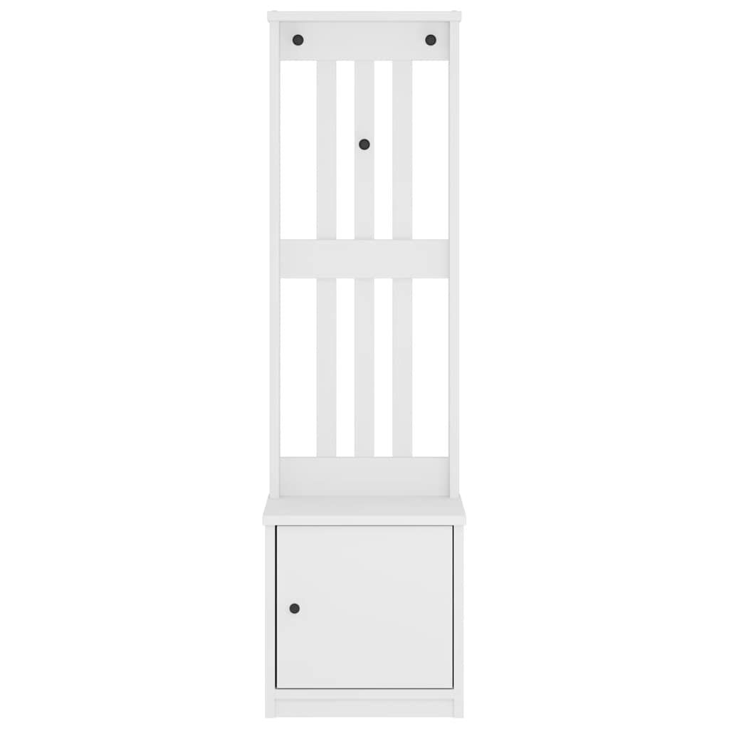 Drvo za dvoranu SANDNES bijelo 45x40x159,5 cm puno drvo bor