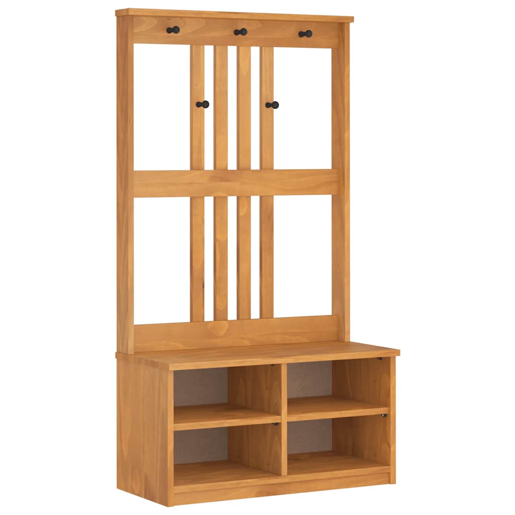 Drvo za dvoranu SANDNES 87x40x159,5 cm puno drvo bor