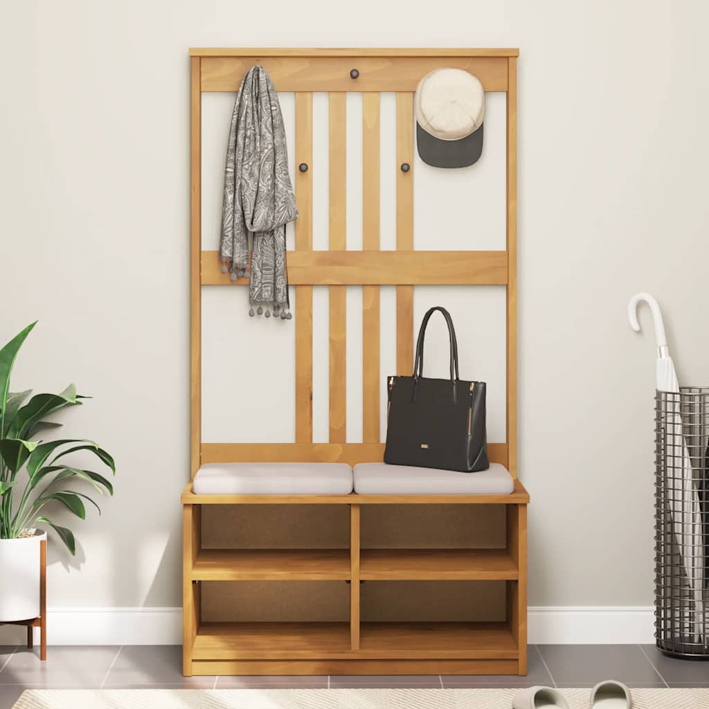 Drvo za dvoranu SANDNES 87x40x159,5 cm puno drvo bor