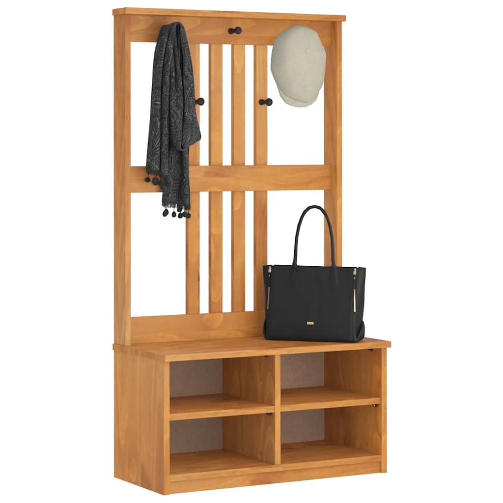 Drvo za dvoranu SANDNES 87x40x159,5 cm puno drvo bor
