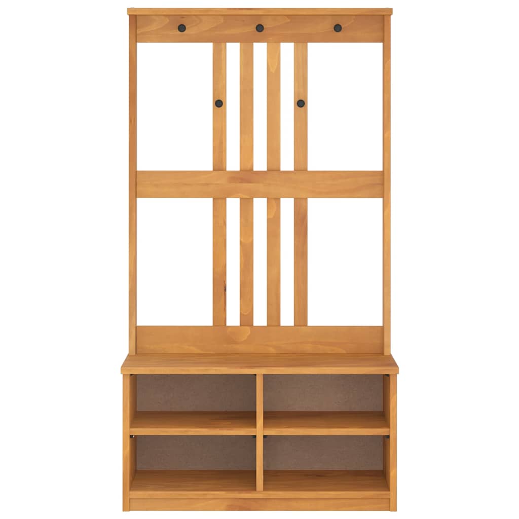 Drvo za dvoranu SANDNES 87x40x159,5 cm puno drvo bor