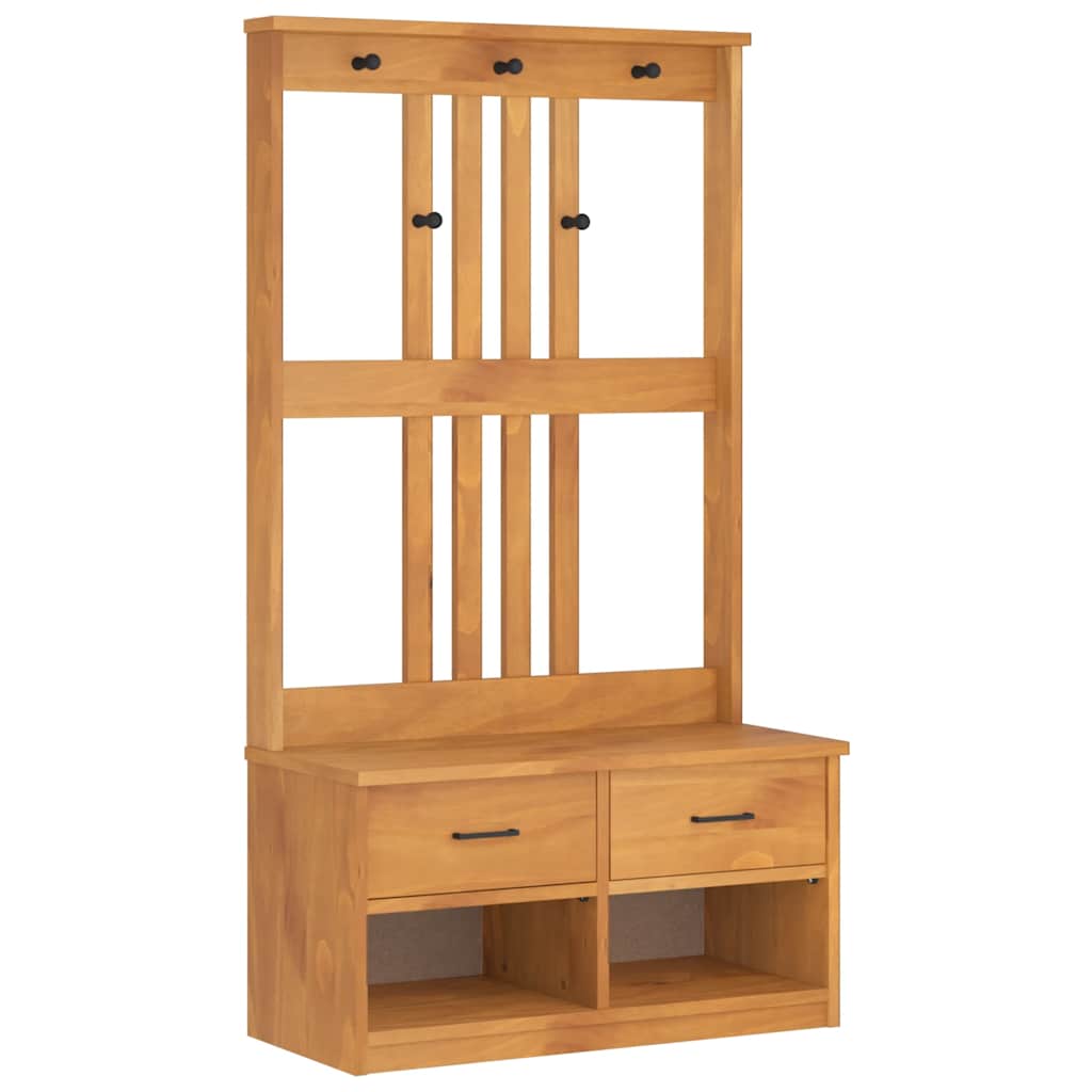 Drvo za dvoranu SANDNES 87x40x159,5 cm puno drvo bor