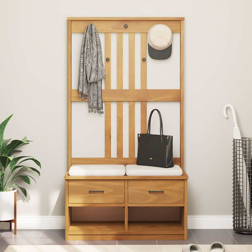 Drvo za dvoranu SANDNES 87x40x159,5 cm puno drvo bor