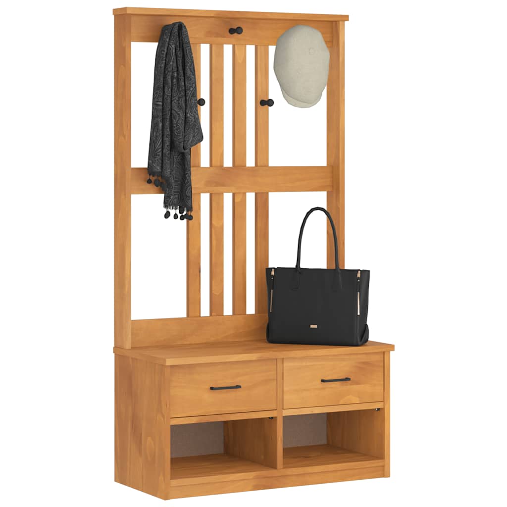 Drvo za dvoranu SANDNES 87x40x159,5 cm puno drvo bor