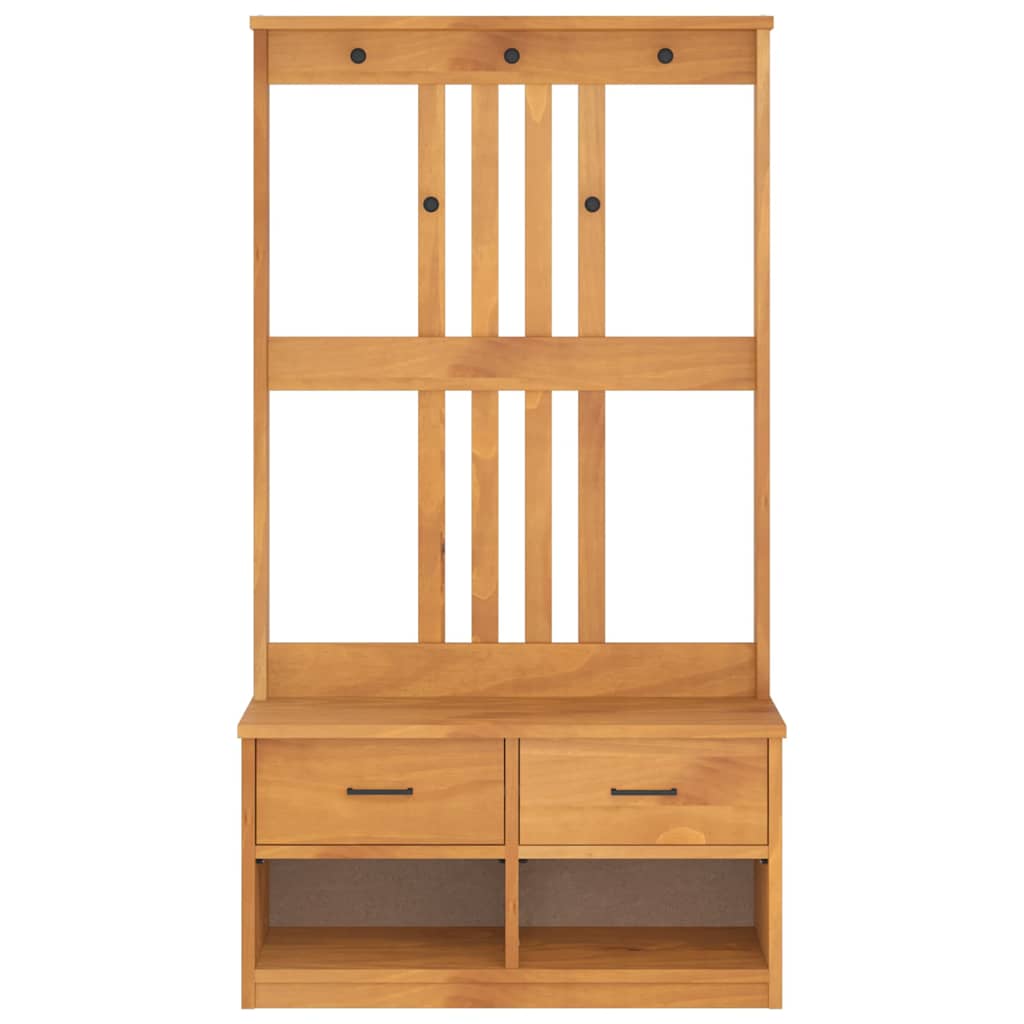 Drvo za dvoranu SANDNES 87x40x159,5 cm puno drvo bor